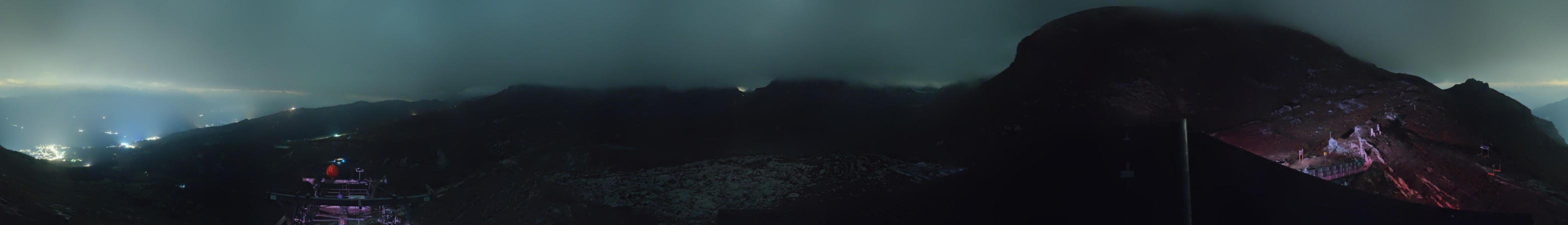 Laax Flims Falera - Weisse Arena Cassons snow cam captured at 4 October 2026 at 11:50 pm GMT+2