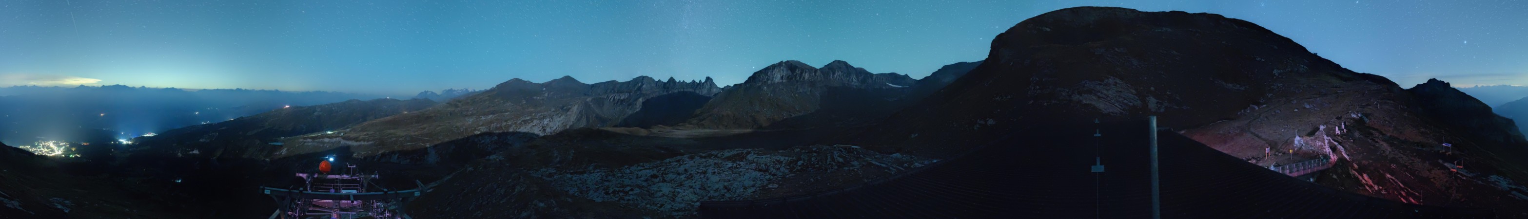 Laax Flims Falera - Weisse Arena Cassons snow cam captured at 6 October 2026 at 3:50 am GMT+2