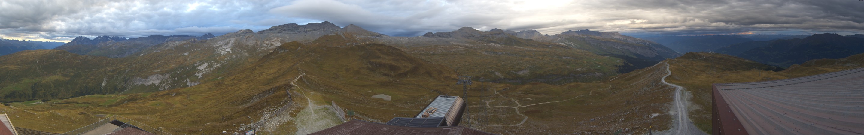 Laax Flims Falera - Weisse Arena Crap Masegn snow cam captured at 13 September 2026 at 7:44 pm GMT+2
