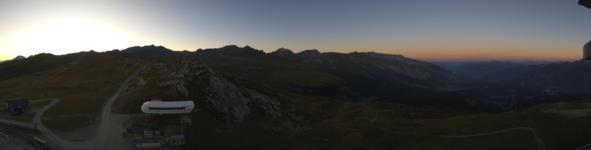 Laax Flims Falera - Weisse Arena Crap Sogn Gion Plaun snow cam captured at 11 September 2026 at 7:52 pm GMT+2