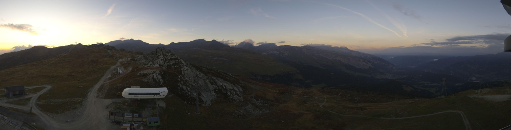 Laax Flims Falera - Weisse Arena Crap Sogn Gion Plaun snow cam captured at 2 October 2026 at 7:00 pm GMT+2