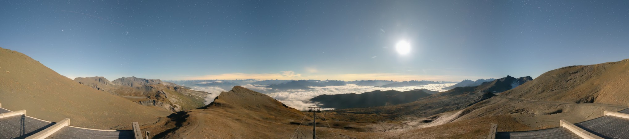 Laax Flims Falera - Weisse Arena La Siala snow cam captured at 21 September 2026 at 11:44 pm GMT+2