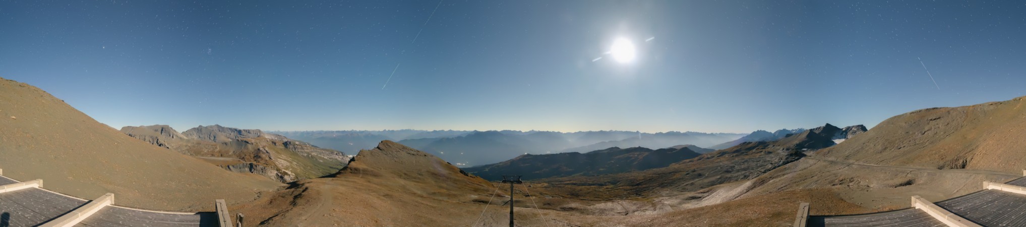 Laax Flims Falera - Weisse Arena La Siala snow cam captured at 22 September 2026 at 11:45 pm GMT+2