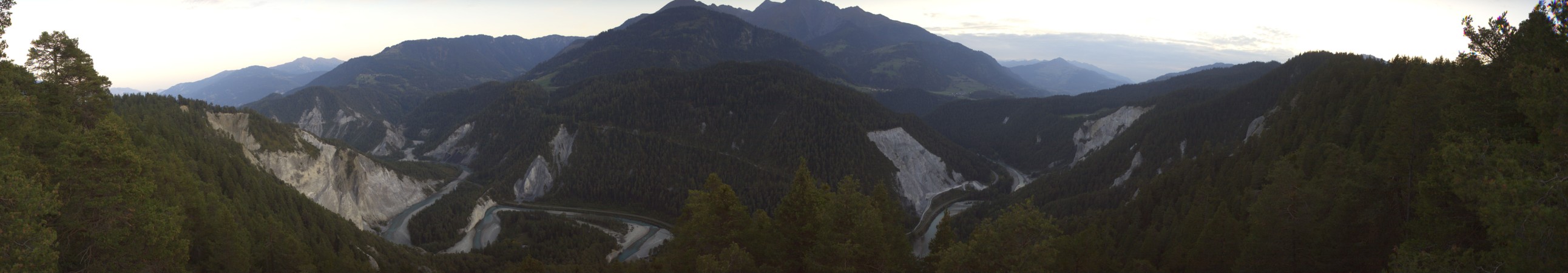 Laax Flims Falera - Weisse Arena Rheinschlucht - Conn snow cam captured at 30 September 2026 at 7:12 pm GMT+2