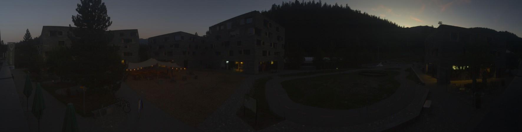 Laax Flims Falera - Weisse Arena Rocksresort snow cam captured at 12 September 2026 at 8:05 pm GMT+2