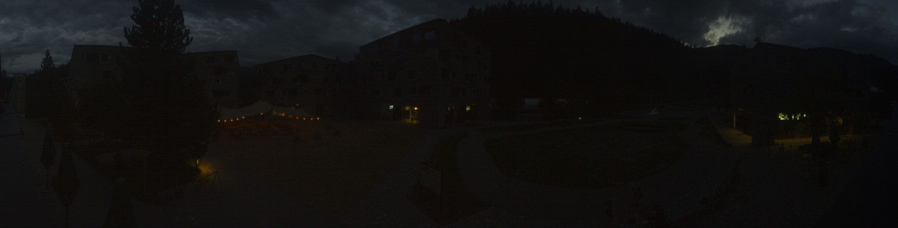 Laax Flims Falera - Weisse Arena Rocksresort snow cam captured at 13 September 2026 at 8:06 pm GMT+2