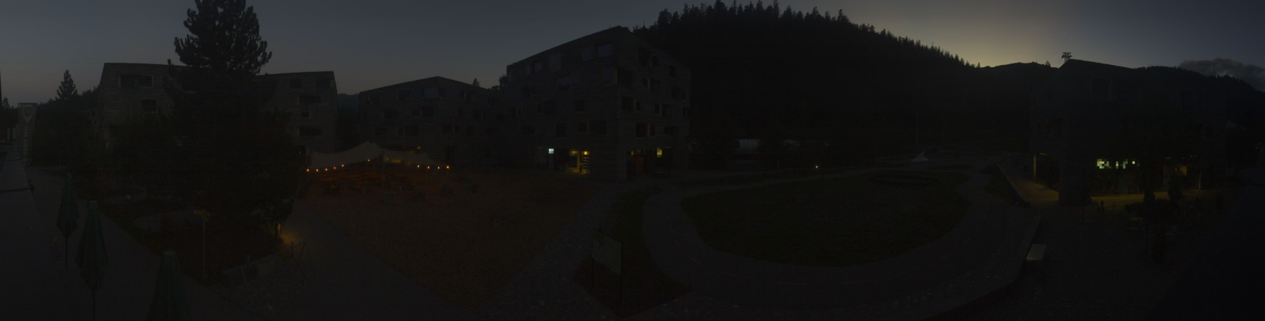 Laax Flims Falera - Weisse Arena Rocksresort snow cam captured at 14 September 2026 at 8:04 pm GMT+2