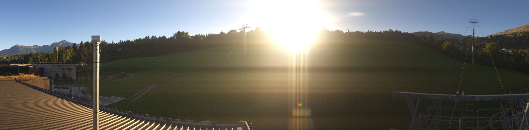 Laax Flims Falera - Weisse Arena Talstation Flims snow cam captured at 15 September 2026 at 6:15 pm GMT+2