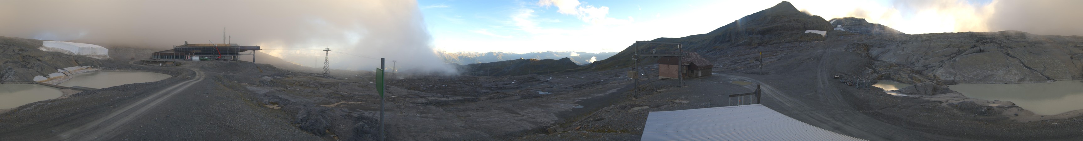 Laax Flims Falera - Weisse Arena Vorab Gletscher snow cam captured at 14 September 2026 at 7:09 pm GMT+2