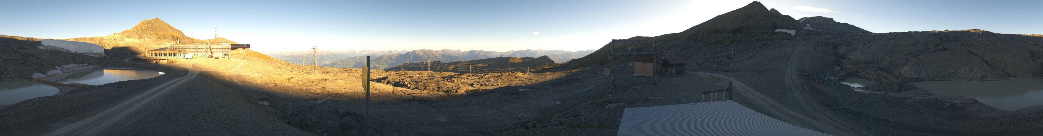 Laax Flims Falera - Weisse Arena Vorab Gletscher snow cam captured at 15 September 2026 at 6:15 pm GMT+2