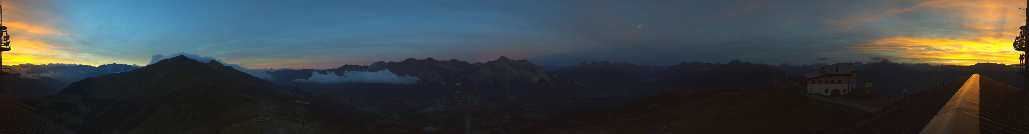 Lenzerheide Bergbahnen Piz Scalottas snow cam captured at 21 September 2026 at 7:43 pm GMT+2