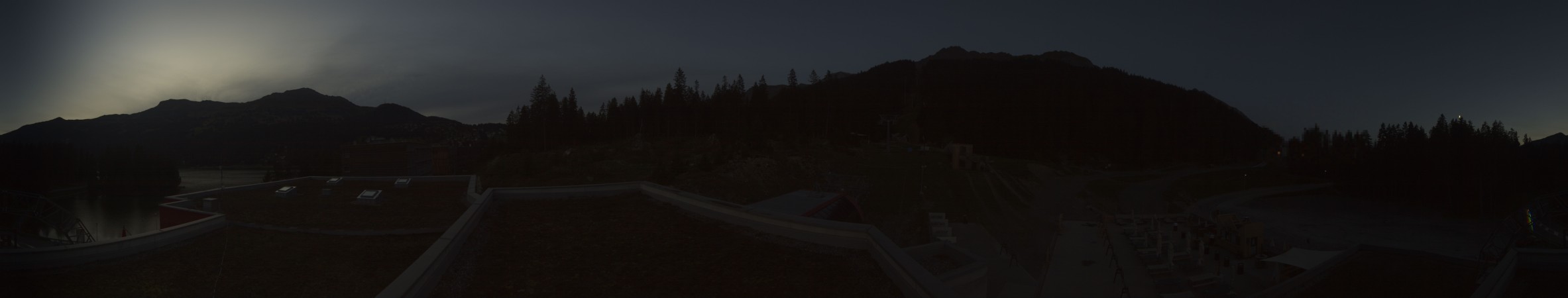 Lenzerheide Bergbahnen Talstation snow cam captured at 17 September 2026 at 7:59 pm GMT+2