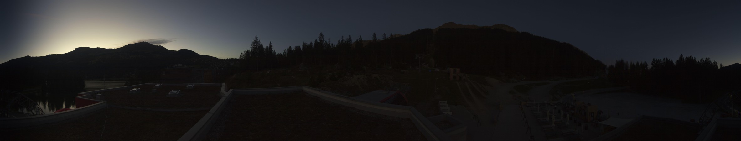 Lenzerheide Bergbahnen Talstation snow cam captured at 23 September 2026 at 7:44 pm GMT+2