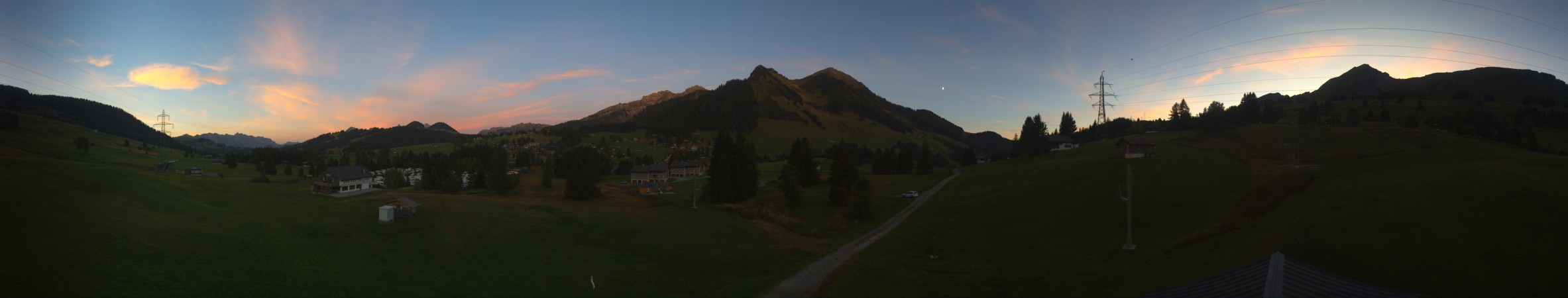 Leysin Télé Les Mosses snow cam captured at 19 September 2026 at 7:55 pm GMT+2