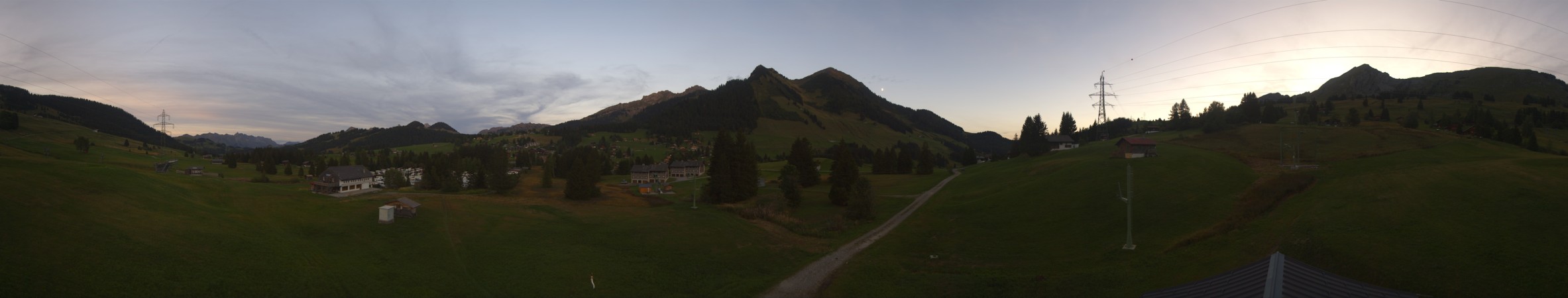 Leysin Télé Les Mosses snow cam captured at 20 September 2026 at 7:45 pm GMT+2