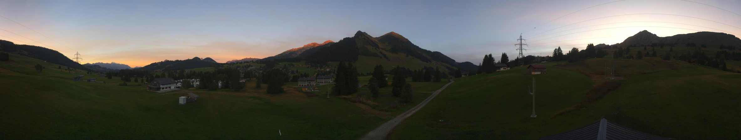 Leysin Télé Les Mosses snow cam captured at 21 September 2026 at 7:46 pm GMT+2