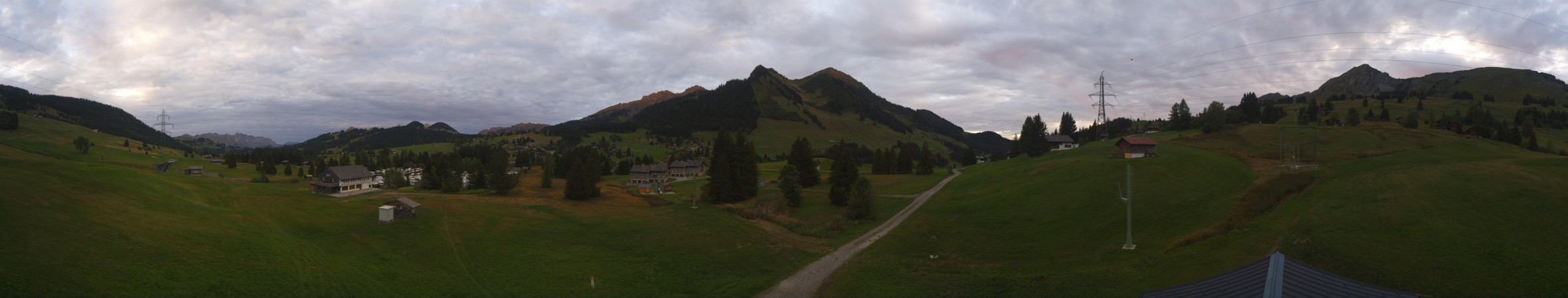 Leysin Télé Les Mosses snow cam captured at 24 September 2026 at 7:28 pm GMT+2