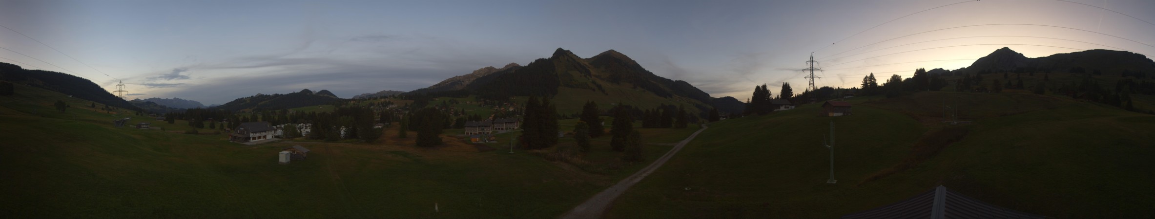 Leysin Télé Les Mosses snow cam captured at 28 September 2026 at 7:33 pm GMT+2