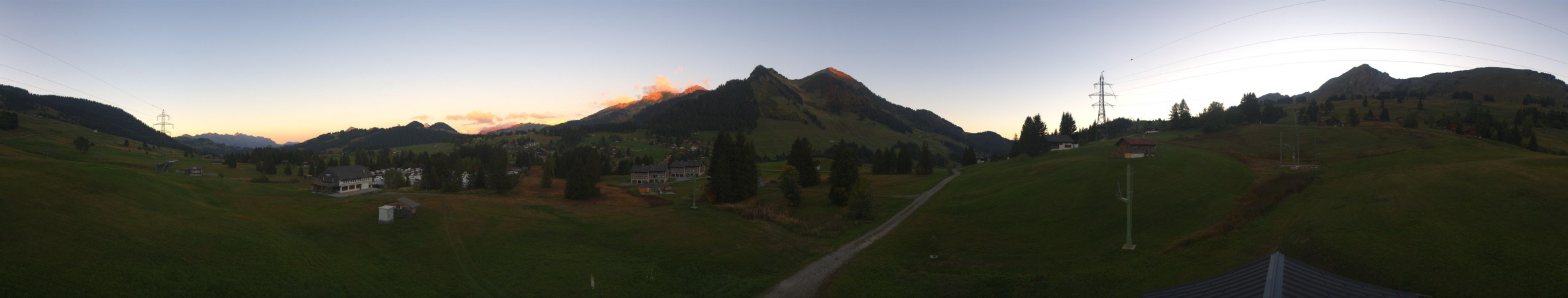 Leysin Télé Les Mosses snow cam captured at 5 October 2026 at 7:10 pm GMT+2