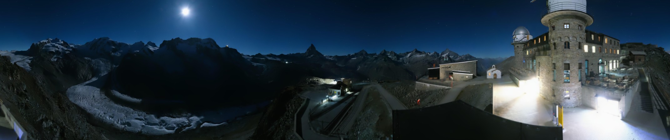 Matterhorn Gotthard Bahn Gornergrat MGB snow cam captured at 22 September 2026 at 11:59 pm GMT+2
