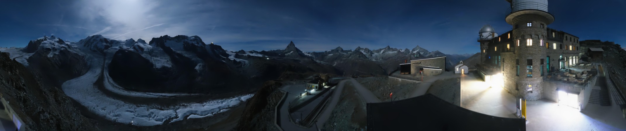 Matterhorn Gotthard Bahn Gornergrat MGB snow cam captured at 24 September 2026 at 11:53 pm GMT+2