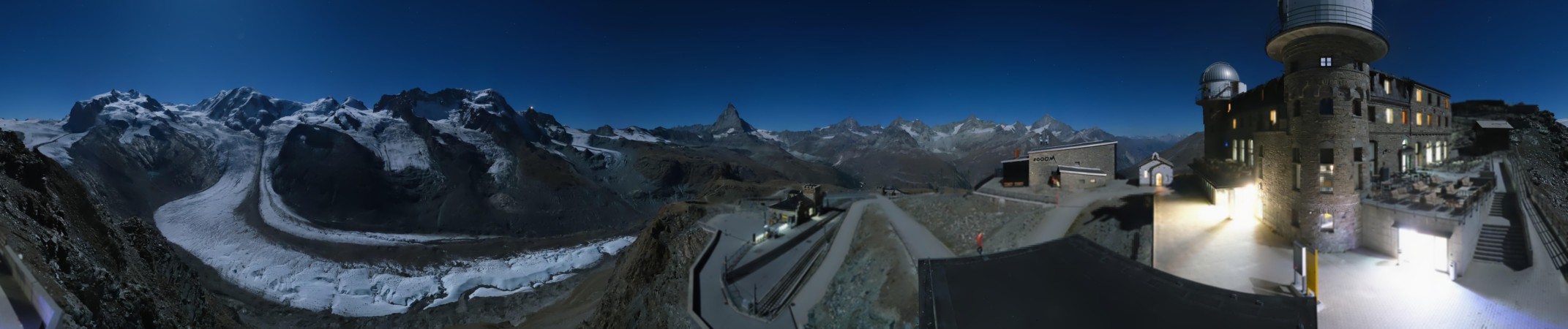 Matterhorn Gotthard Bahn Gornergrat MGB snow cam captured at 26 September 2026 at 11:55 pm GMT+2