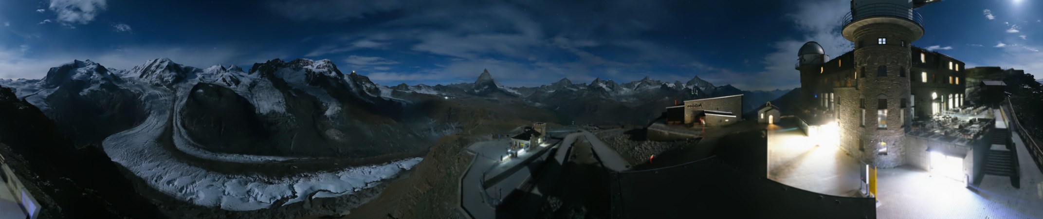 Matterhorn Gotthard Bahn Gornergrat MGB snow cam captured at 29 September 2026 at 11:36 pm GMT+2
