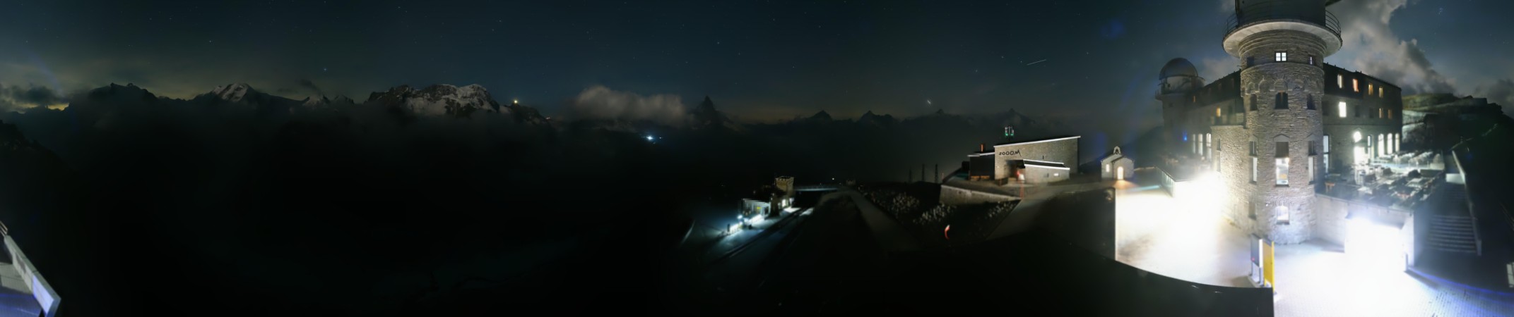 Matterhorn Gotthard Bahn Gornergrat MGB snow cam captured at 2 October 2026 at 11:37 pm GMT+2
