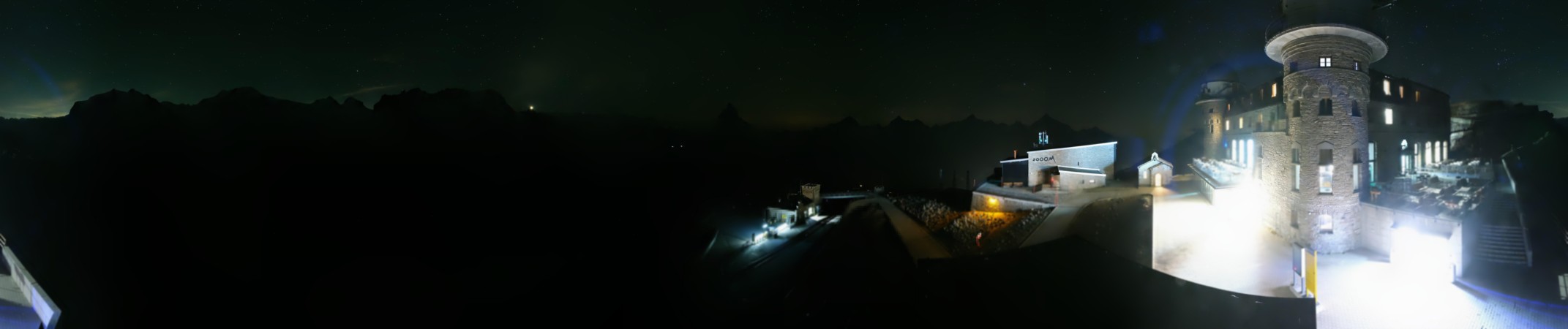 Matterhorn Gotthard Bahn Gornergrat MGB snow cam captured at 3 October 2026 at 11:46 pm GMT+2