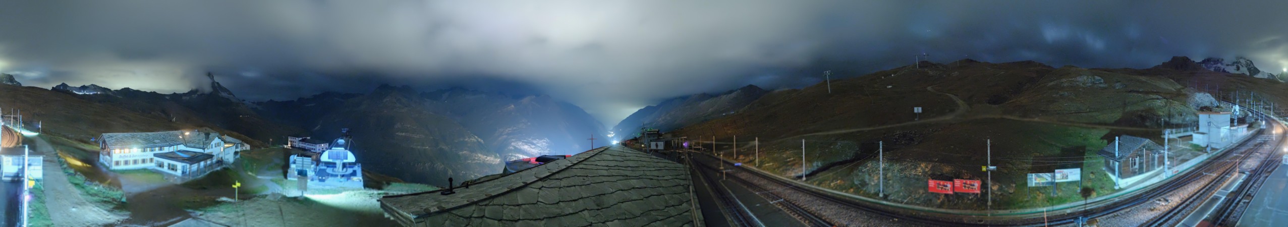 Matterhorn Gotthard Bahn Matterhorn Gotthard Bahn - Riffelberg snow cam captured at 13 September 2026 at 11:46 pm GMT+2