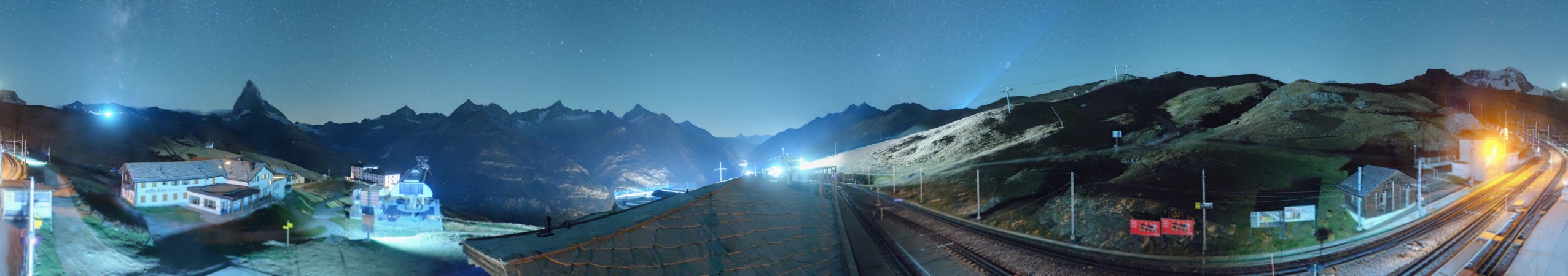 Matterhorn Gotthard Bahn Matterhorn Gotthard Bahn - Riffelberg snow cam captured at 14 September 2026 at 11:45 pm GMT+2