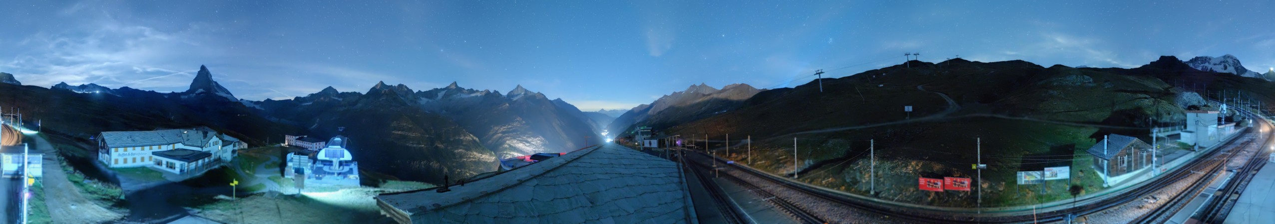 Matterhorn Gotthard Bahn Matterhorn Gotthard Bahn - Riffelberg snow cam captured at 19 September 2026 at 11:47 pm GMT+2
