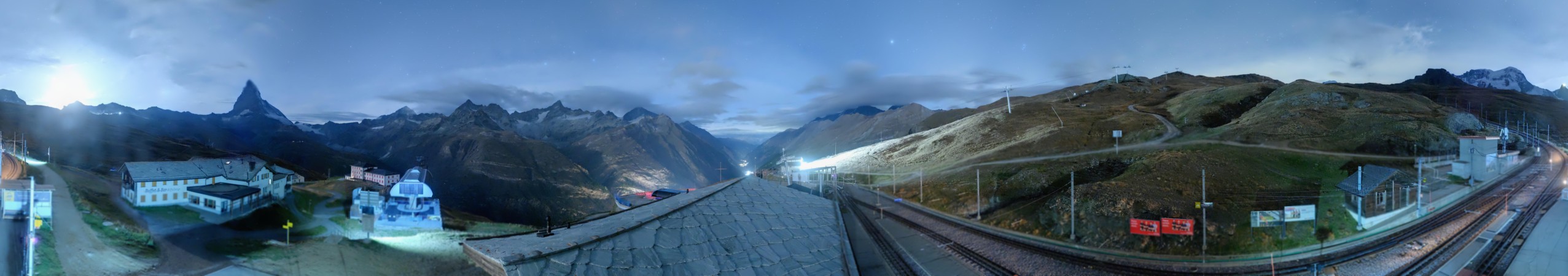 Matterhorn Gotthard Bahn Matterhorn Gotthard Bahn - Riffelberg snow cam captured at 20 September 2026 at 11:47 pm GMT+2