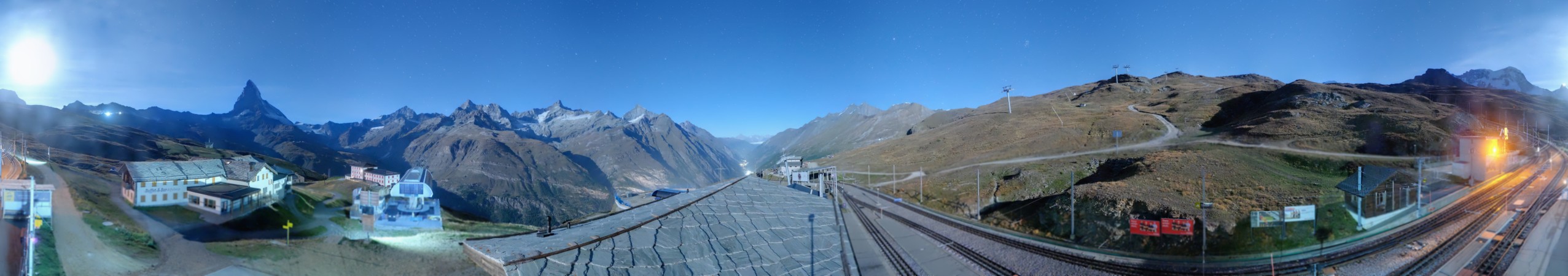 Matterhorn Gotthard Bahn Matterhorn Gotthard Bahn - Riffelberg snow cam captured at 21 September 2026 at 11:48 pm GMT+2