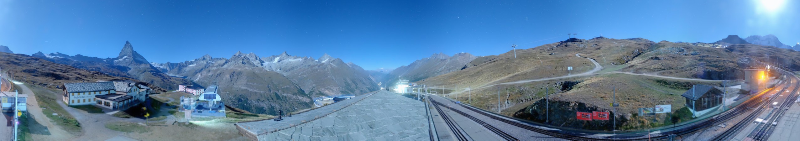 Matterhorn Gotthard Bahn Matterhorn Gotthard Bahn - Riffelberg snow cam captured at 23 September 2026 at 11:49 pm GMT+2