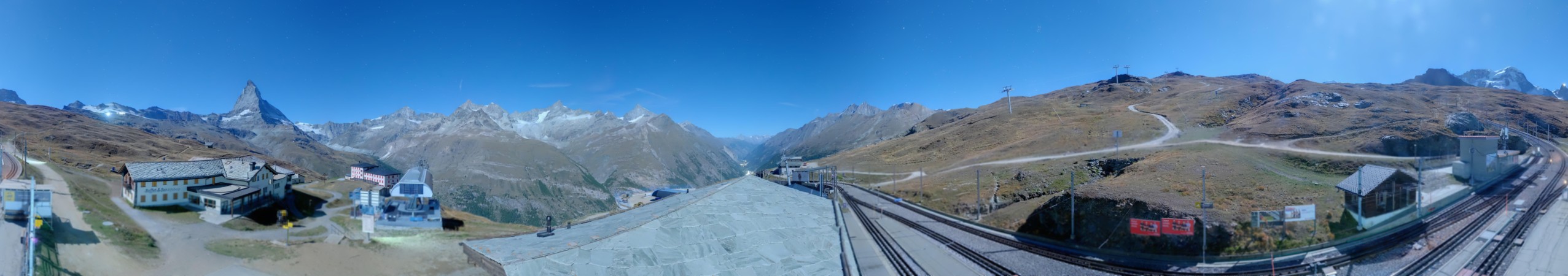 Matterhorn Gotthard Bahn Matterhorn Gotthard Bahn - Riffelberg snow cam captured at 25 September 2026 at 11:54 pm GMT+2