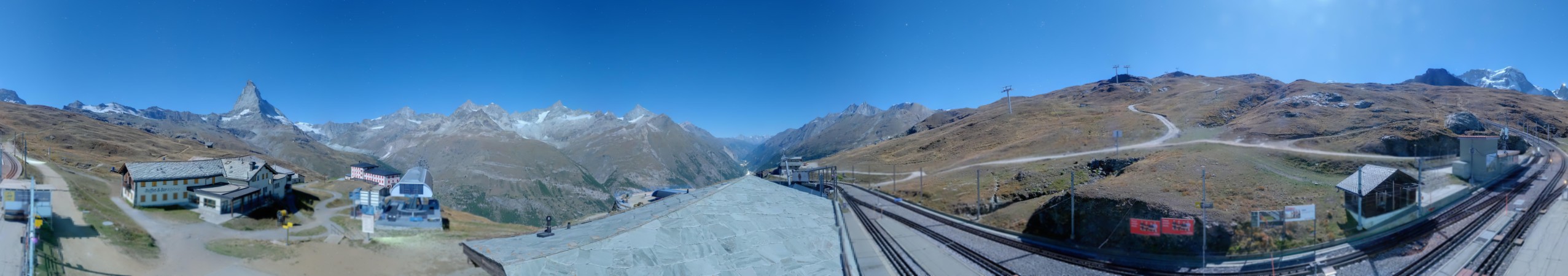 Matterhorn Gotthard Bahn Matterhorn Gotthard Bahn - Riffelberg snow cam captured at 26 September 2026 at 11:45 pm GMT+2