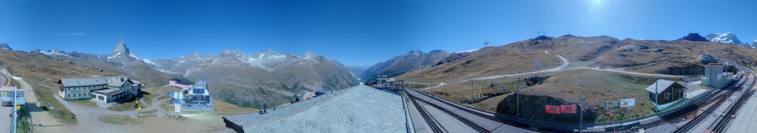 Matterhorn Gotthard Bahn Matterhorn Gotthard Bahn - Riffelberg snow cam captured at 27 September 2026 at 11:52 pm GMT+2