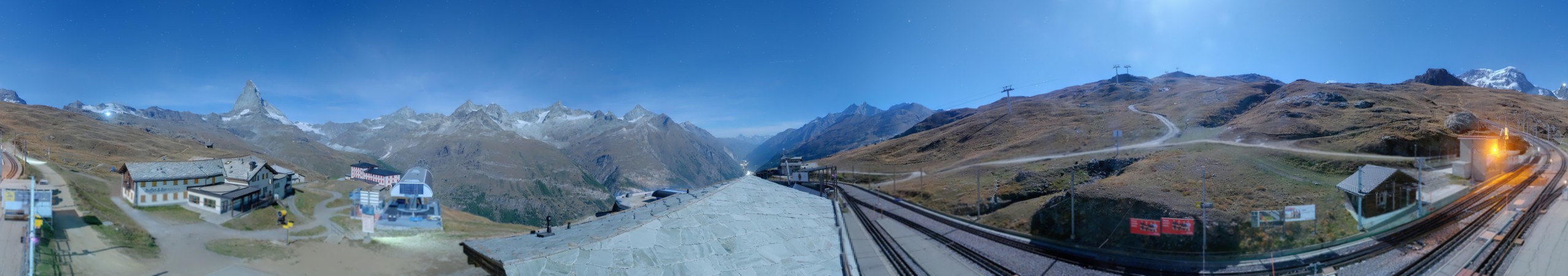 Matterhorn Gotthard Bahn Matterhorn Gotthard Bahn - Riffelberg snow cam captured at 28 September 2026 at 11:46 pm GMT+2