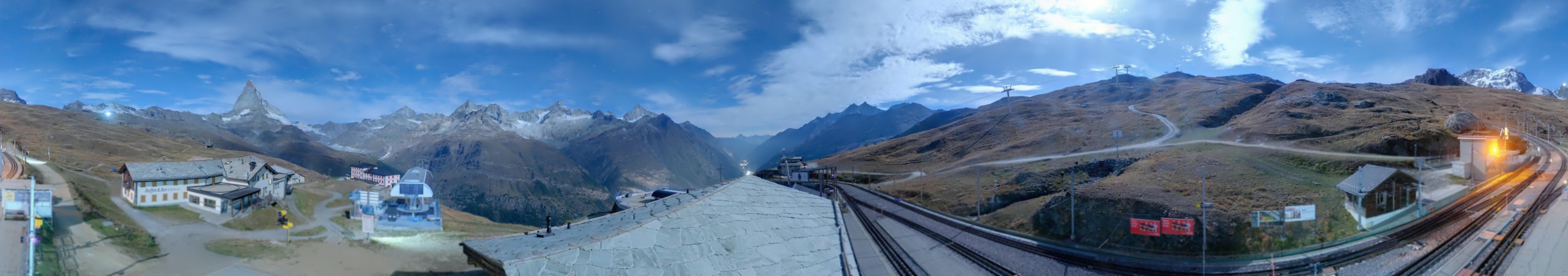 Matterhorn Gotthard Bahn Matterhorn Gotthard Bahn - Riffelberg snow cam captured at 29 September 2026 at 11:42 pm GMT+2