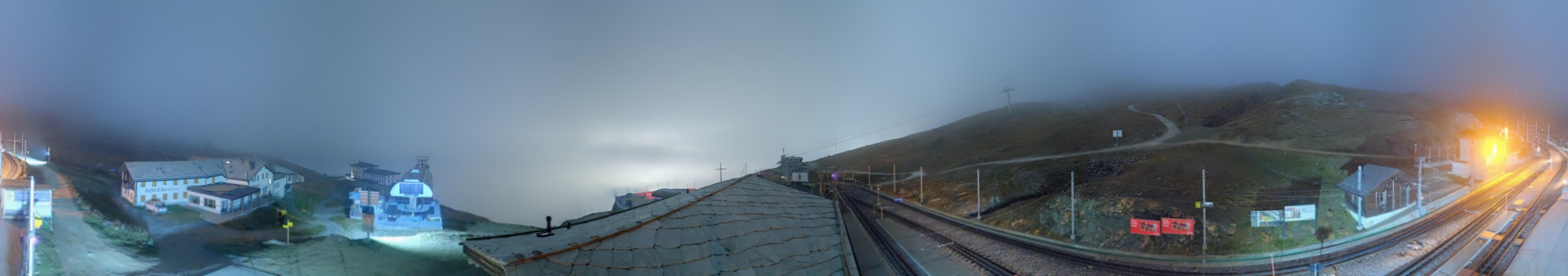 Matterhorn Gotthard Bahn Matterhorn Gotthard Bahn - Riffelberg snow cam captured at 1 October 2026 at 11:43 pm GMT+2