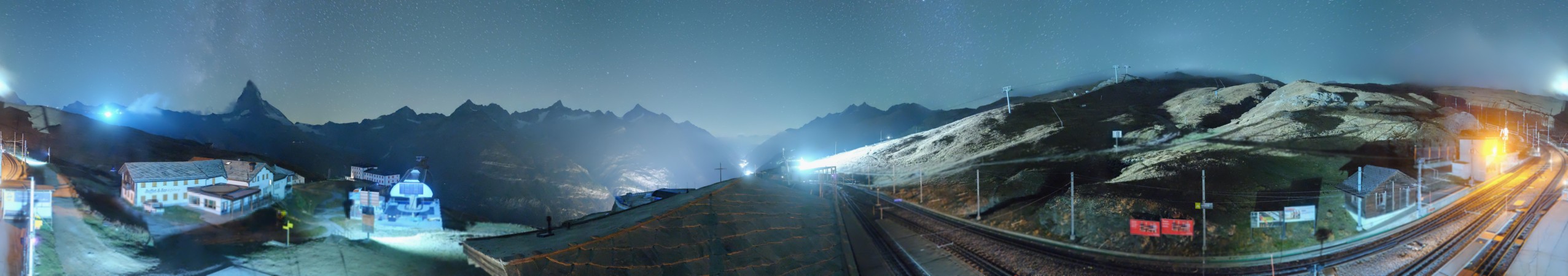 Matterhorn Gotthard Bahn Matterhorn Gotthard Bahn - Riffelberg snow cam captured at 5 October 2026 at 11:52 pm GMT+2