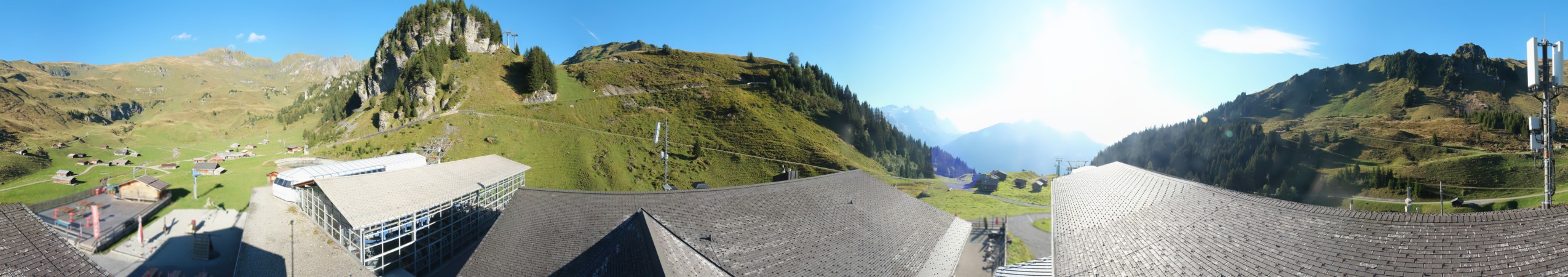 Meiringen Hasliberg Bergbahnen Meiringen Hasliberg - Maegisalp snow cam captured at 15 September 2026 at 5:55 pm GMT+2