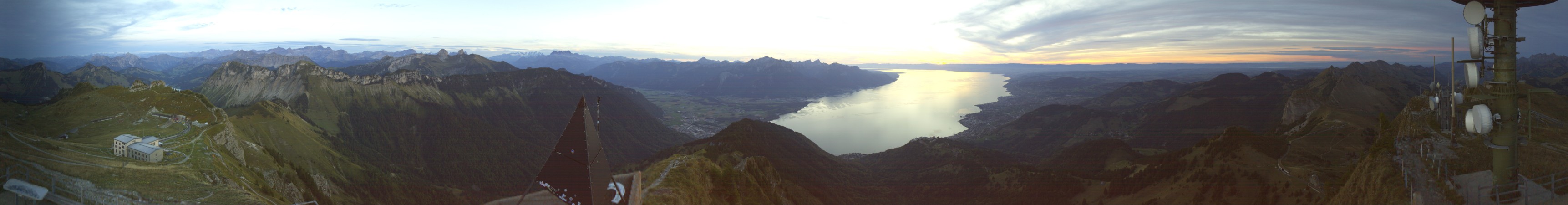 MOB - CCF Montreux Oberland Bernois Rochers de Naye snow cam captured at 20 September 2026 at 7:56 pm GMT+2