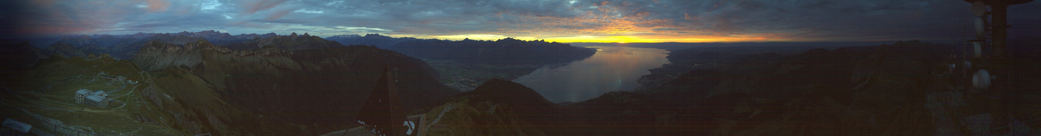 MOB - CCF Montreux Oberland Bernois Rochers de Naye snow cam captured at 24 September 2026 at 7:51 pm GMT+2