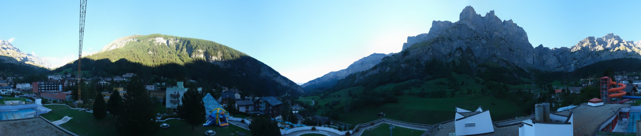 My Leukerbad AG Thermalbad - Leukerbad snow cam captured at 15 September 2026 at 6:17 pm GMT+2