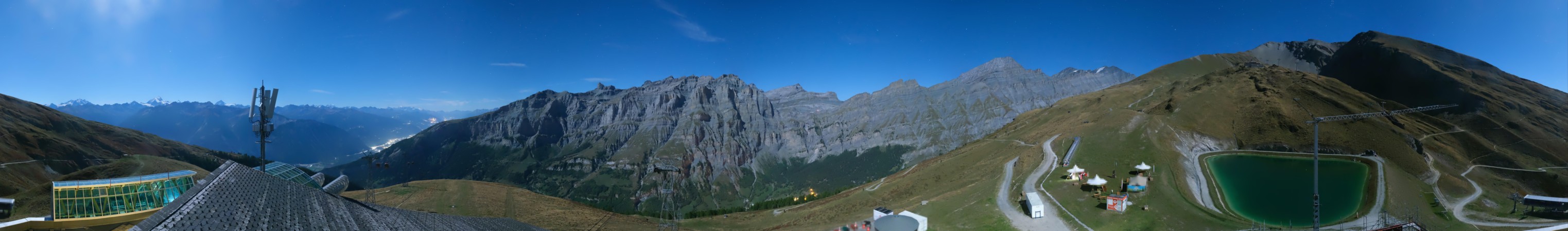 My Leukerbad AG Torrent - Leukerbad snow cam captured at 25 September 2026 at 11:54 pm GMT+2