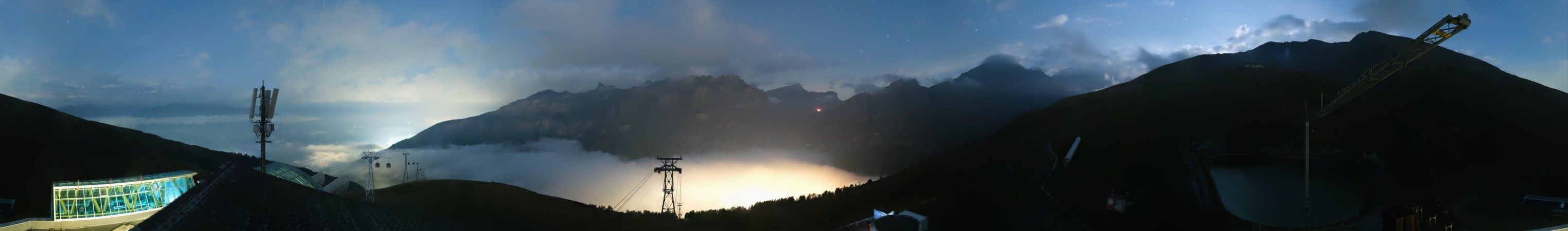 My Leukerbad AG Torrent - Leukerbad snow cam captured at 2 October 2026 at 11:37 pm GMT+2