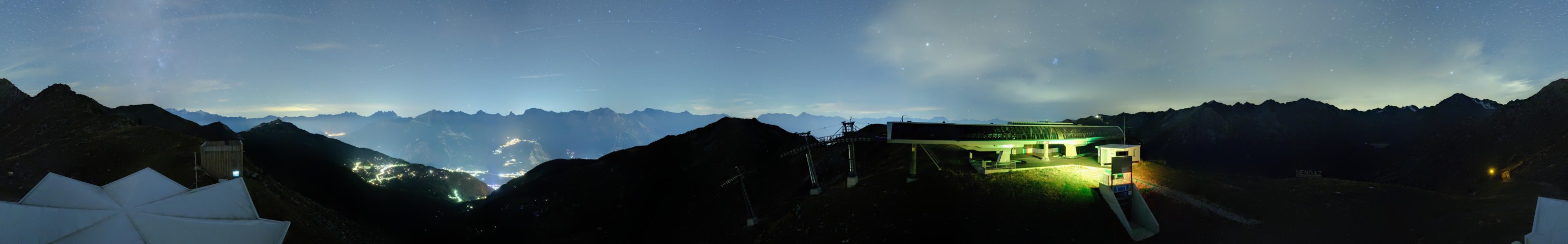 Nendaz - NVRM Plan du Fou snow cam captured at 12 September 2026 at 11:47 pm GMT+2