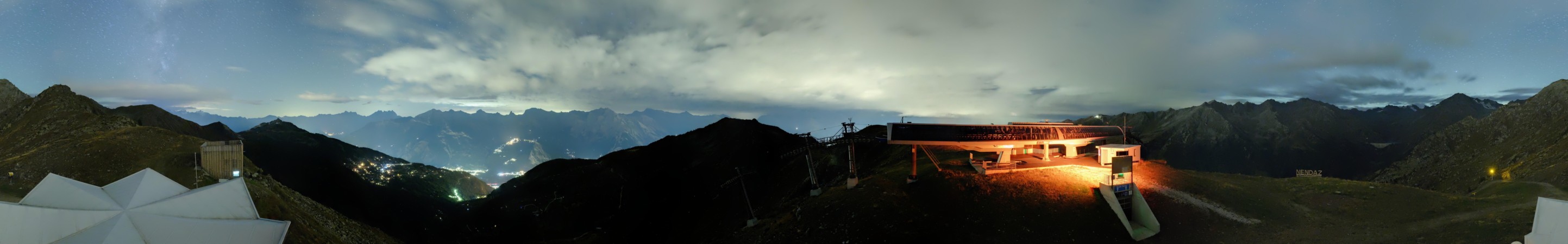 Nendaz - NVRM Plan du Fou snow cam captured at 13 September 2026 at 11:50 pm GMT+2
